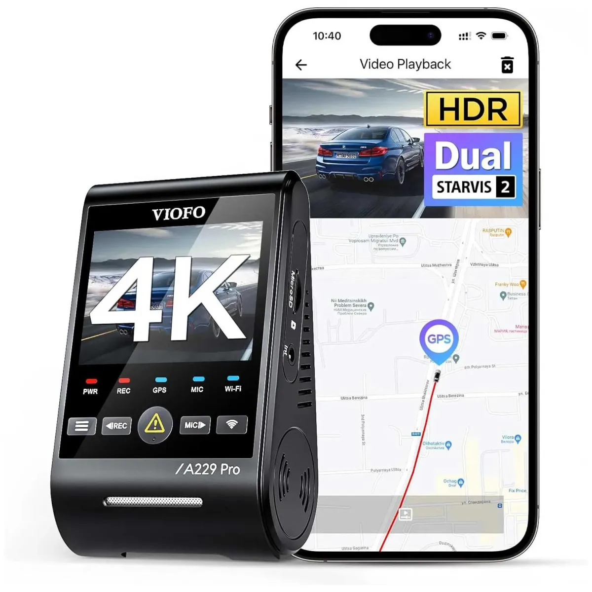 Clearance A229 Pro 1CH 4K Wifi GPS dashcam Dashcams