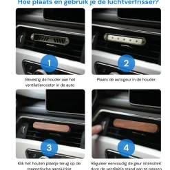 Outlet Autoparfum Inclusief 6 Geuren - Luchtverfrisser Interieurverzorging