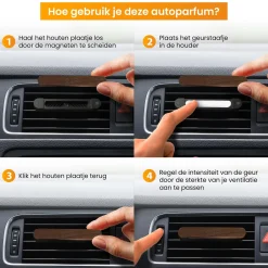Best Autoparfum met houder incl. 2 Geurstaafjes Interieurverzorging