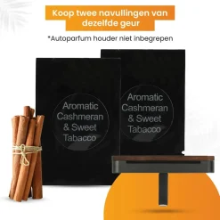 Sale Autoparfum Navulling - Kasjmier & Zoete Tabak Interieurverzorging