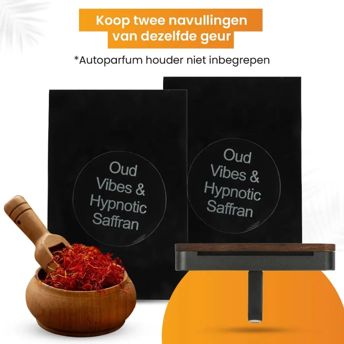 Discount Autoparfum Navulling - Oud Vibes & Saffraan Interieurverzorging