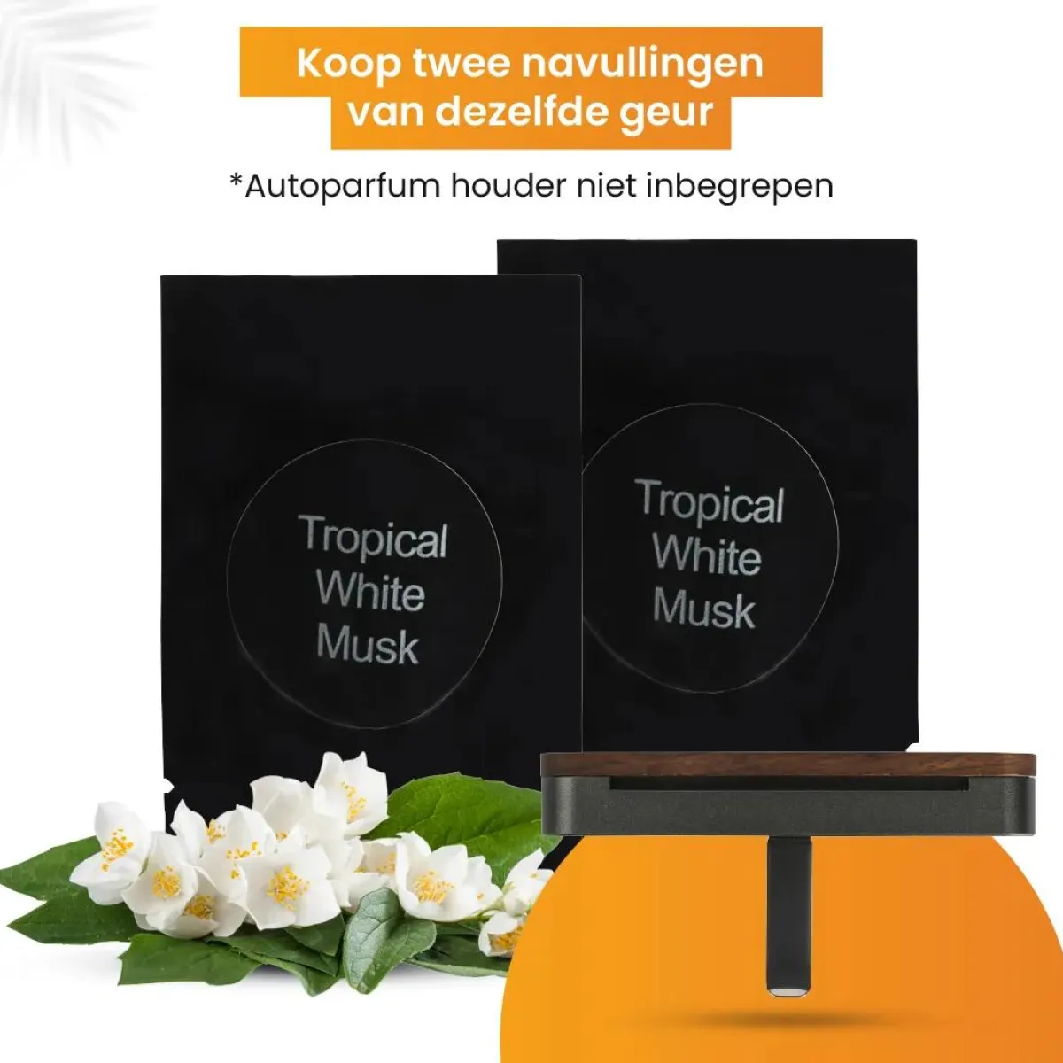New Autoparfum Navulling - Tropische Witte Muskus Interieurverzorging