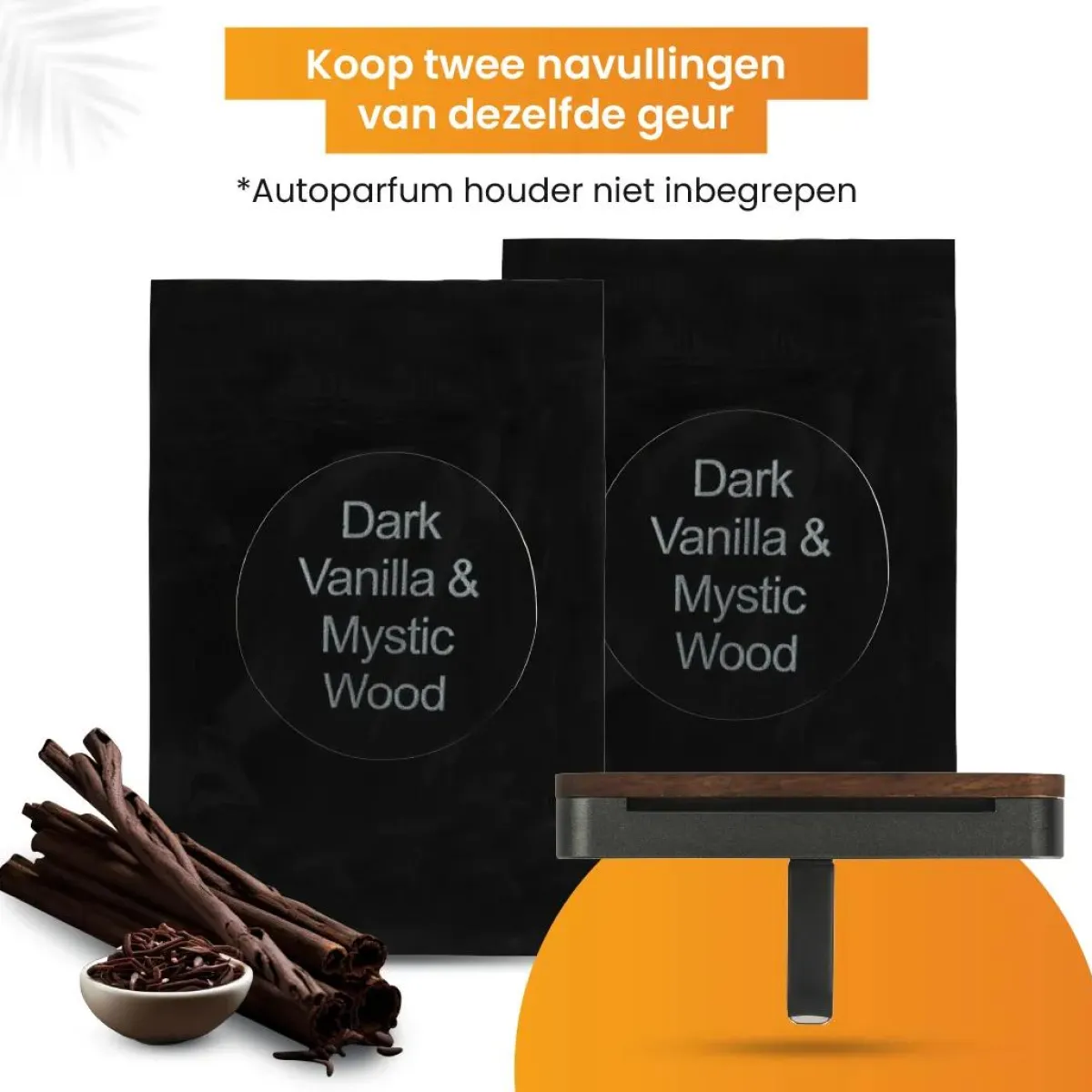Autoparfum Navulling - Vanille & Mystiek Hout Interieurverzorging