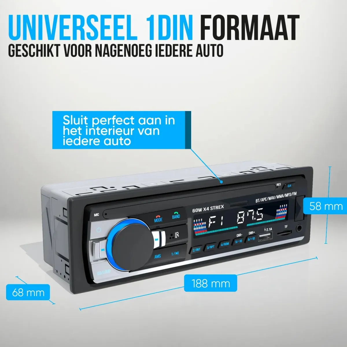 Best Autoradio met Bluetooth - 1DIN Autoradio'S