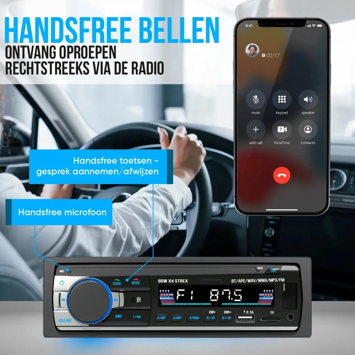 Best Autoradio met Bluetooth - 1DIN Autoradio'S