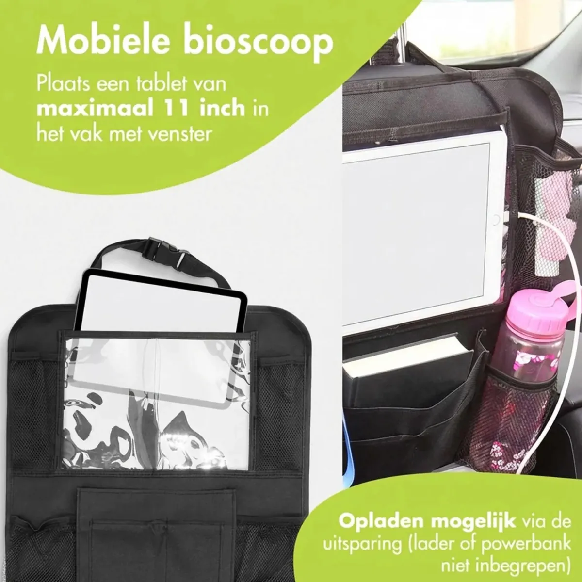 Sale Autostoel Organizer met Tablethouder - 2-Pack Organizers