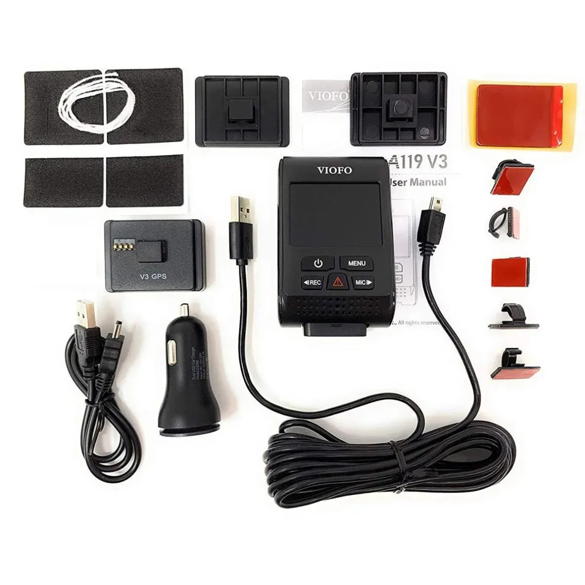 New A119 V3 QuadHD GPS dashcam Dashcams