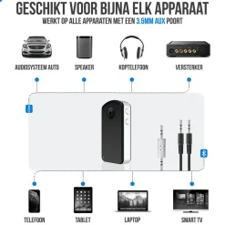 Outlet Bluetooth Receiver - 3.5MM AUX Carkits