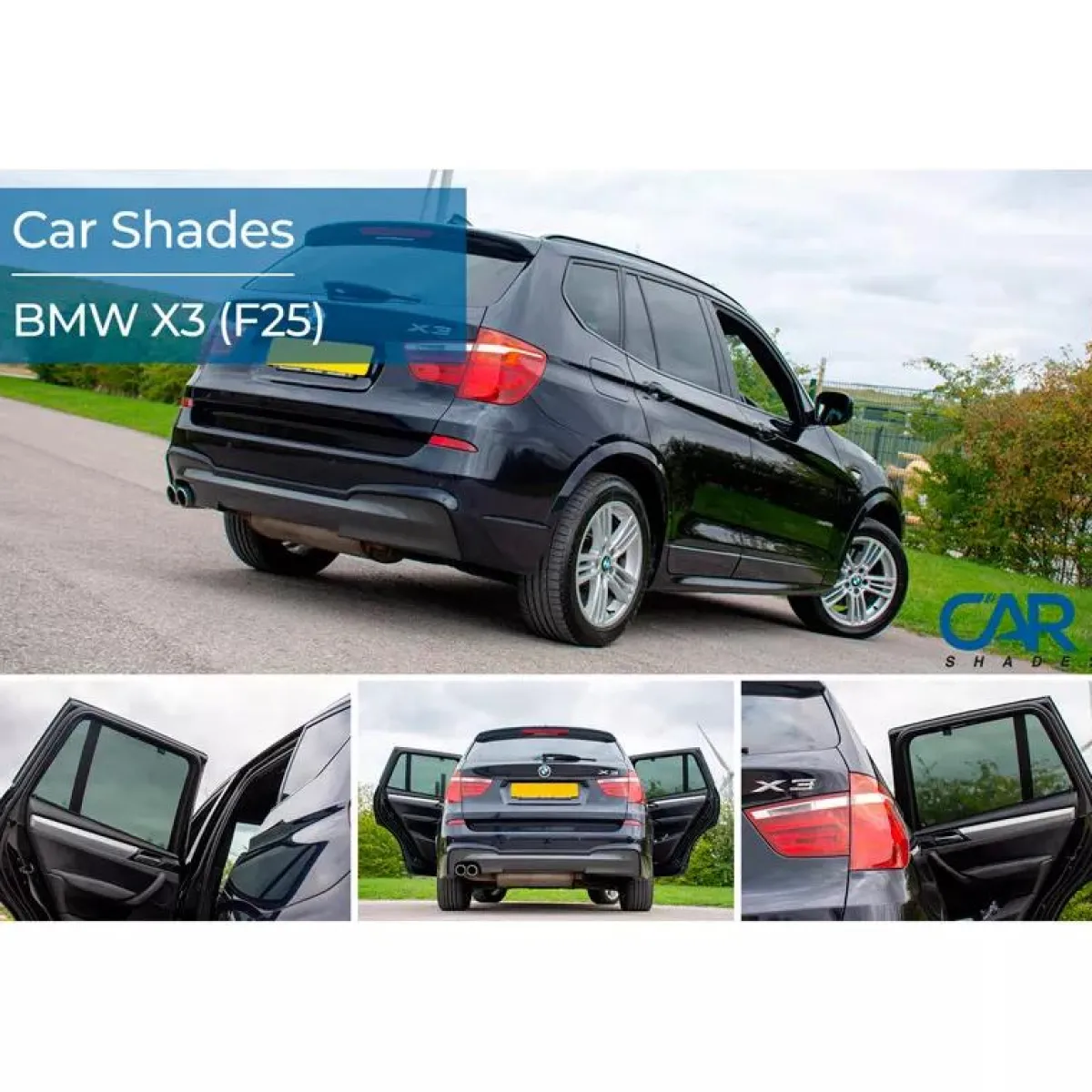 Clearance BMW X3 (F25) 5 deurs 2010-2017 - Zonneschermen achterportieren Autozonneschermen