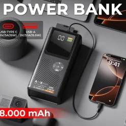Clearance Boost Air Micro - Compressor Jumpstarter - 480CCA Acculaders & Starthulpen