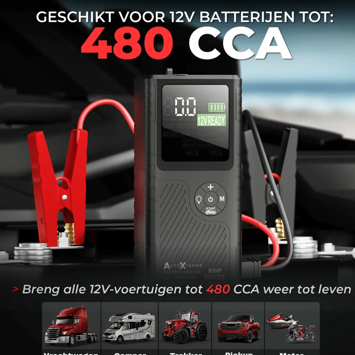 Clearance Boost Air Micro - Compressor Jumpstarter - 480CCA Acculaders & Starthulpen