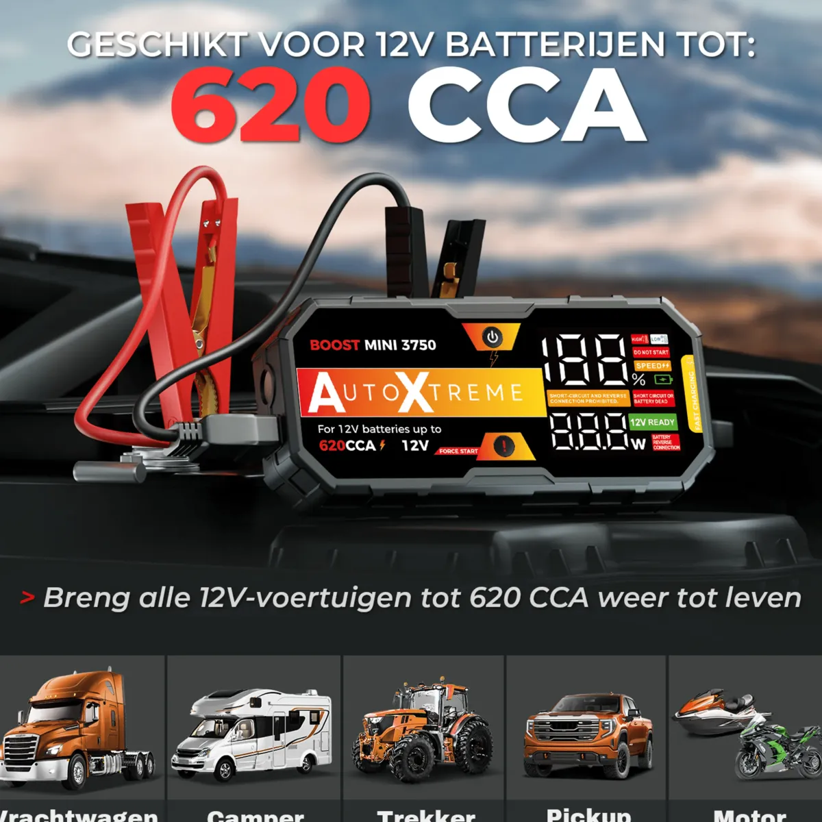 Online Boost Mini - Jumpstarter & Starthulp - 620CCA Acculaders & Starthulpen