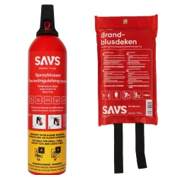 Outlet Brandblus box Sprayblusser 750ml en blusdeken Griekenland|Turkije