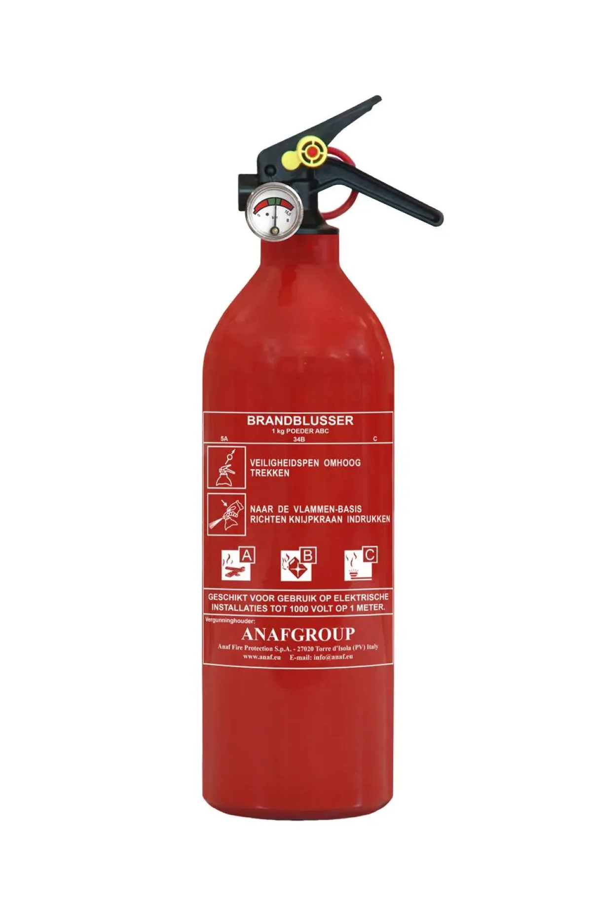 Sale Brandblusser ABC 1 kg - met manometer Griekenland|Turkije