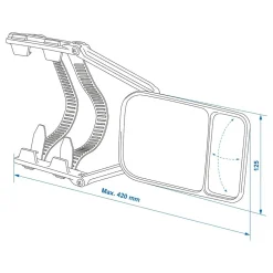 Hot Caravanspiegel Duo - Zwart Caravanspiegels|Autospiegels