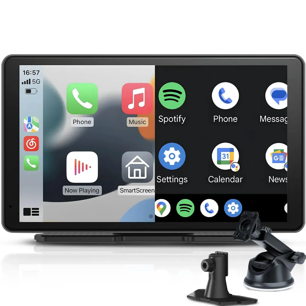 Best CarPlay/Android Auto scherm 7 inch Opzetschermen