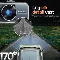 Sale 2CH Dashcam - WiFi GPS 4K 64GB - D1 Pro Dashcam Dashcams