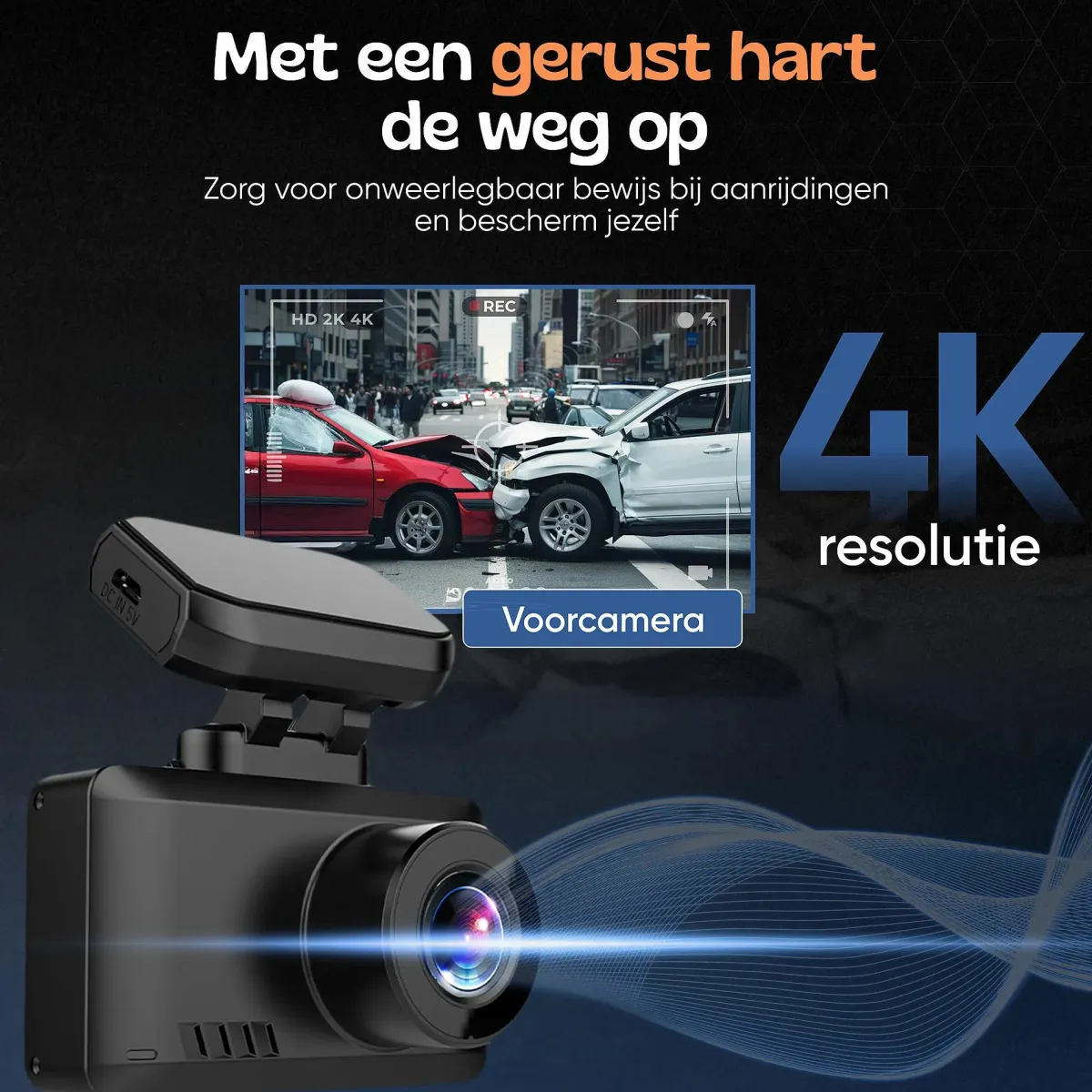 Best 1CH Dashcam - WiFi GPS 4K 64GB - T8 Pro Dashcam Dashcams