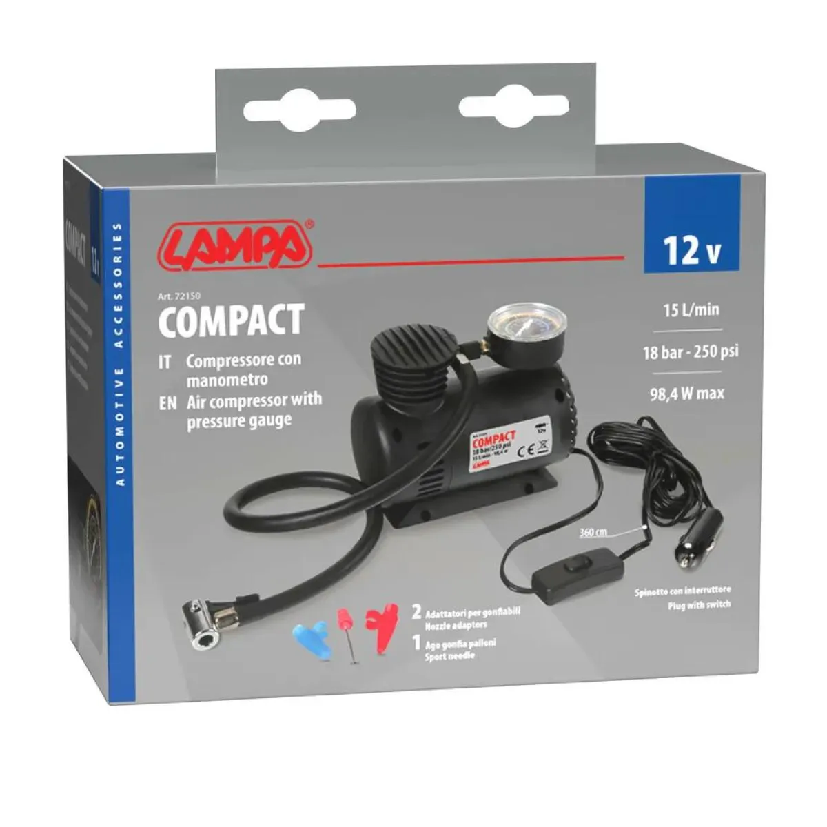 Outlet Compacte lucht compressor 12V Autogereedschap