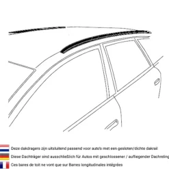 Outlet dakdragers Audi Q3 2011-2018 Dakdragers