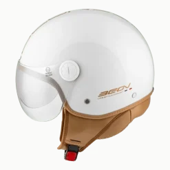 Sale Design Luxe Scooterhelm met vizier Motorhelmen