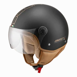 Discount Design Luxe Scooterhelm met vizier Motorhelmen