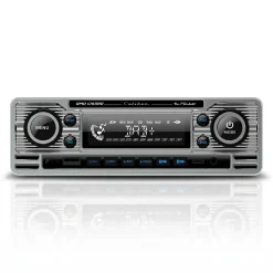 Clearance 1-DIN Retro DAB+ Autoradio Chroom Bluetooth Autoradio'S