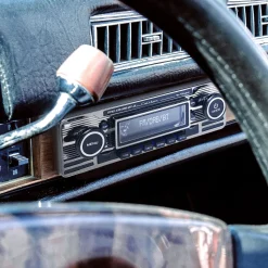 1-DIN Retro DAB+ Autoradio Zwart Bluetooth Autoradio'S