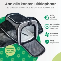 New Draagtas Hond en Kat - 40x25x25cm - L Autobenches & Accessoires