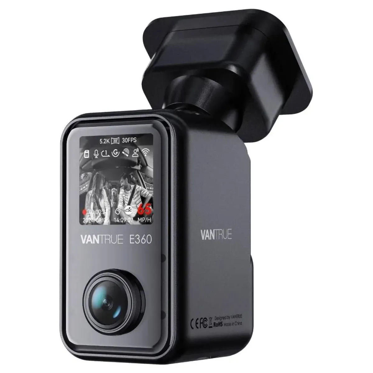 New E360 Cloud 5K 2CH Wifi GPS 360 dashcam Dashcams