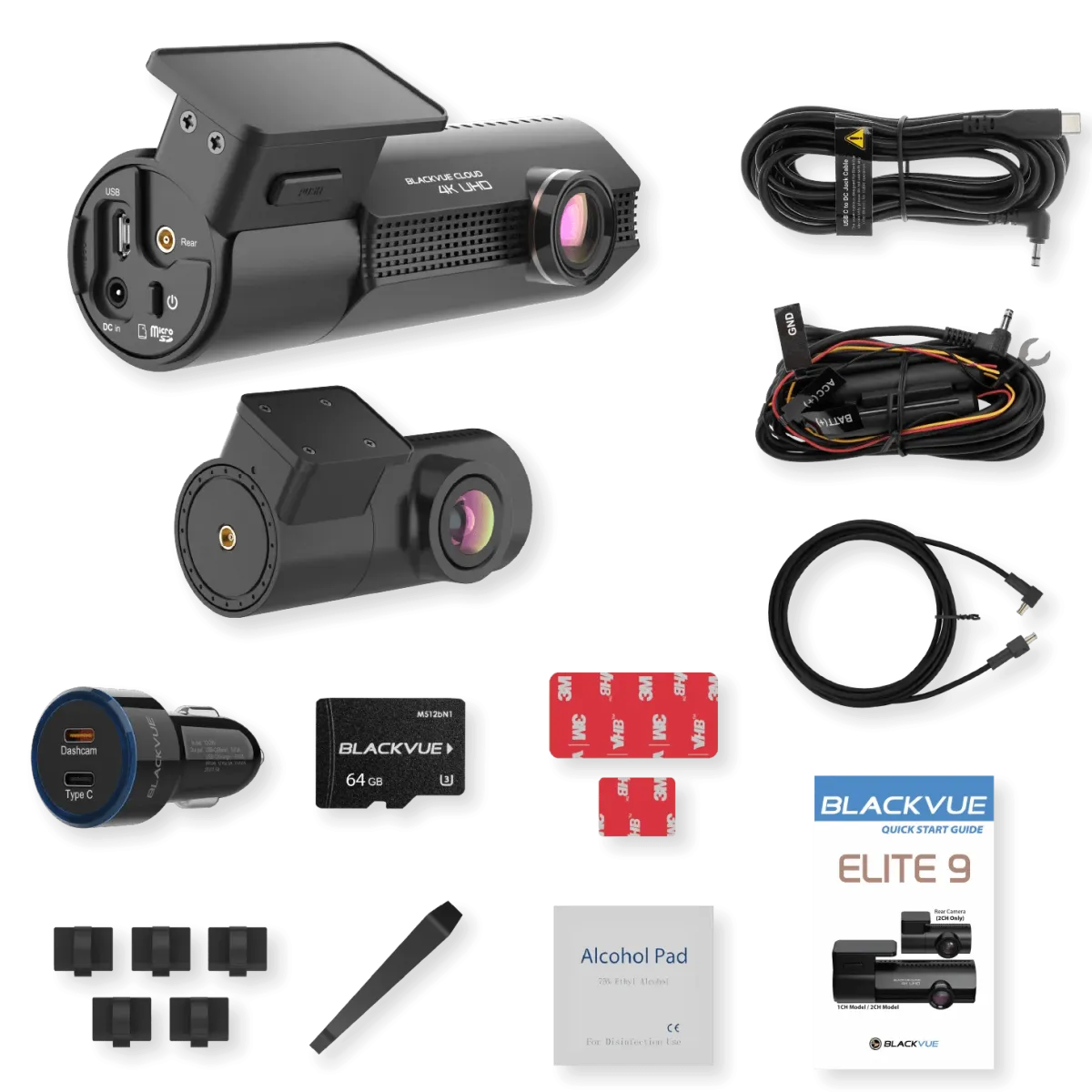 ELITE 9-2CH 64GB Dashcam Dashcams