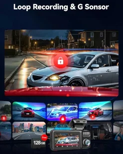 Clearance F17 Elite 3CH 4K Wifi GPS 128gb dashcam Dashcams