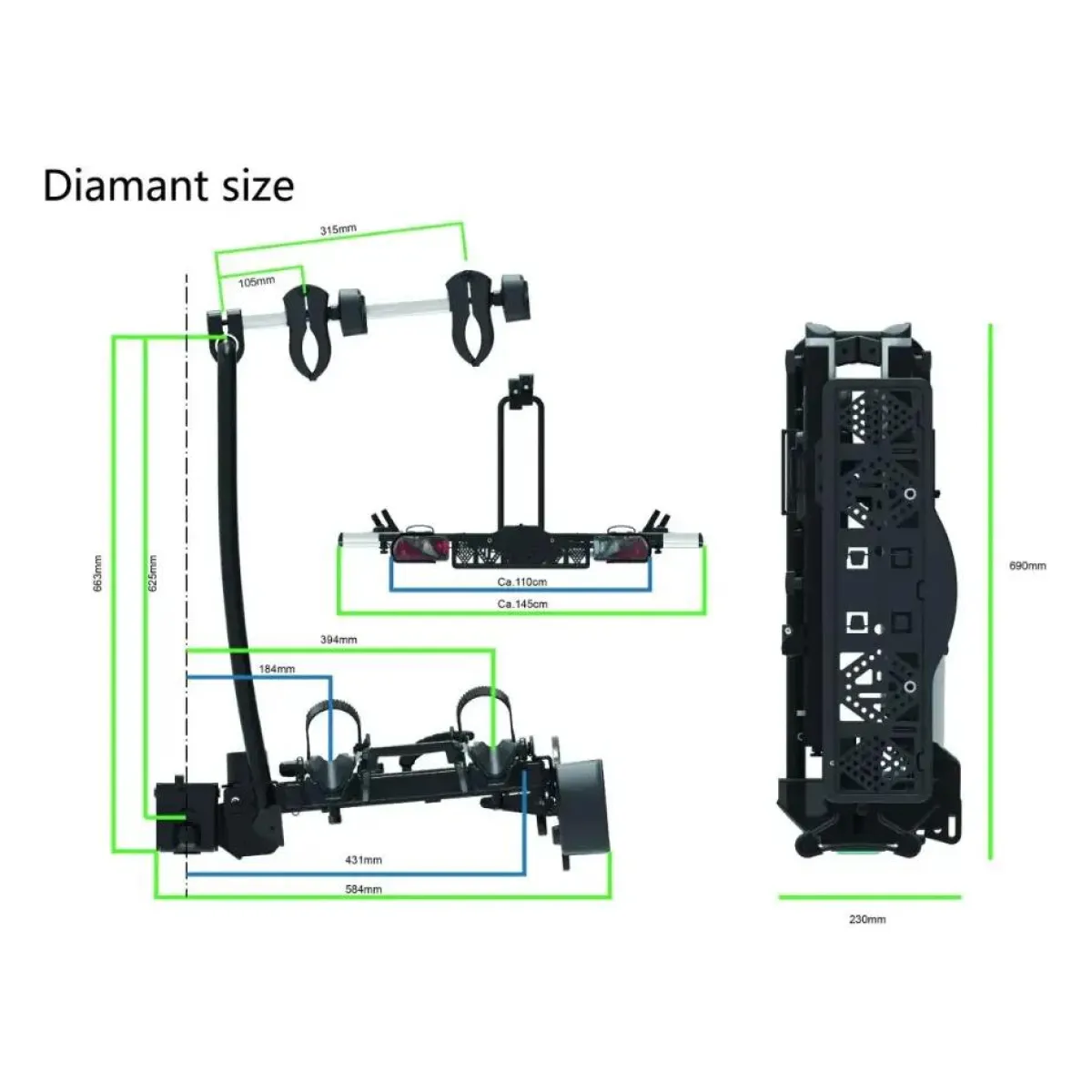 Best fietsendrager Diamant Fietsendragers|Fietsendrager Elektrische Fiets