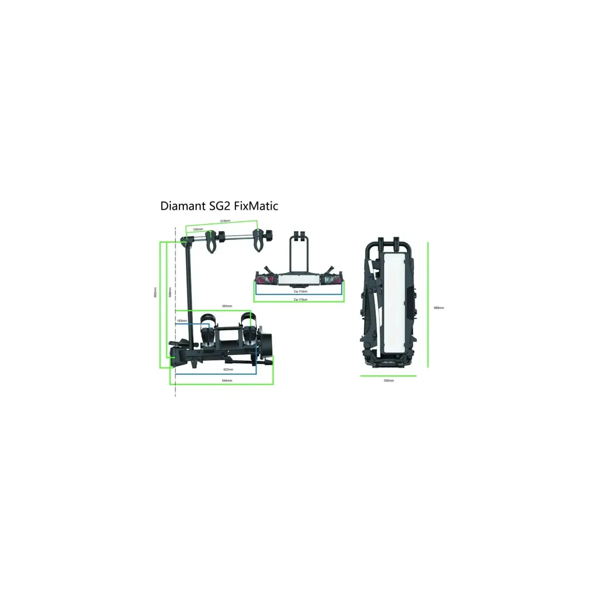 Discount Fietsendrager Diamant SG2 FixMatic Fietsendragers|Fietsendrager Elektrische Fiets