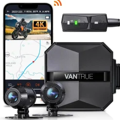 New F1 4K Dual Wifi GPS Motor dashcam Dashcams