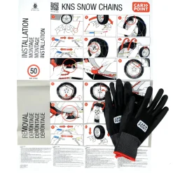 Clearance Flexibele sneeuwketting 9mm voor personenauto's Sneeuwkettingen