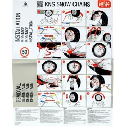 Clearance Flexibele sneeuwketting 9mm voor personenauto's Sneeuwkettingen