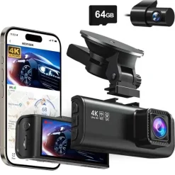 Hot F7NT Touch 4K Touch Wifi GPS 2CH 64gb dashcam Dashcams