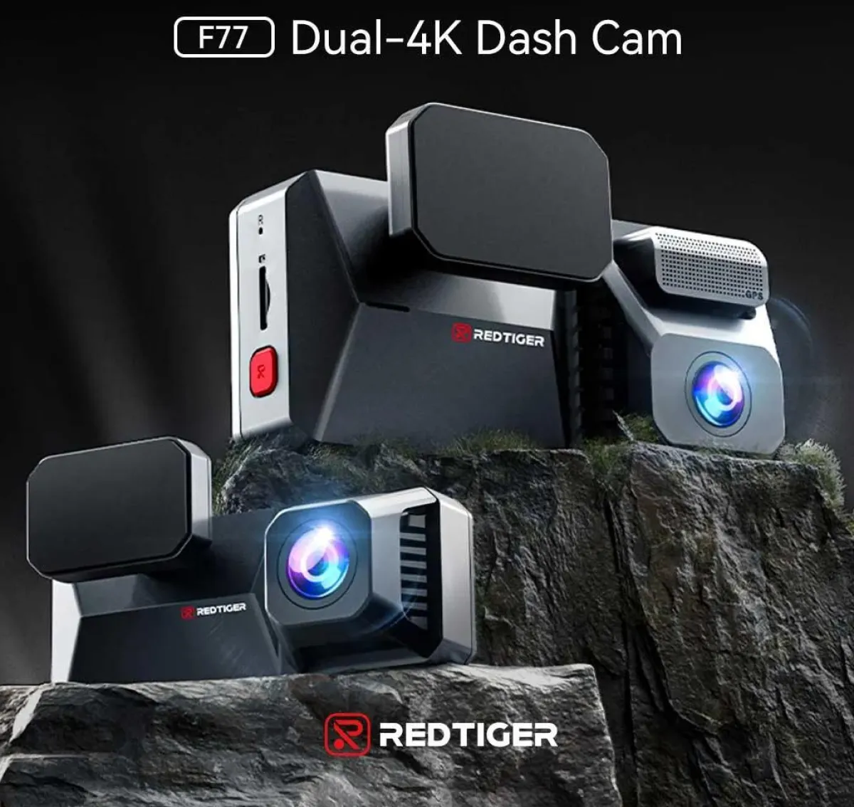 Outlet F77 V2 4K Touch Wifi GPS 2CH 256gb dashcam Dashcams