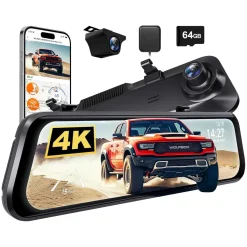 Discount G850 Pro 4K Wifi GPS 64gb Mirror dashcam Dashcams