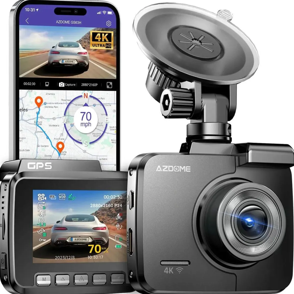 Clearance GS63H 4K 1CH Wifi GPS dashcam Dashcams