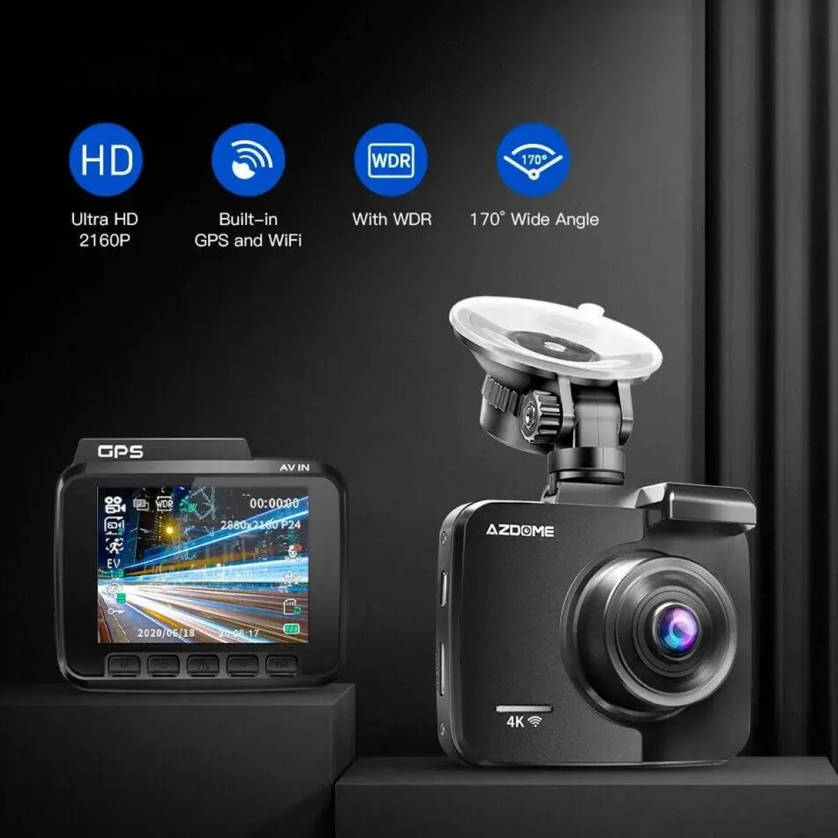 Clearance GS63H 4K 1CH Wifi GPS dashcam Dashcams
