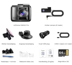 Clearance GS63H Pro True 4K 2CH Wifi GPS 64gb Dashcams