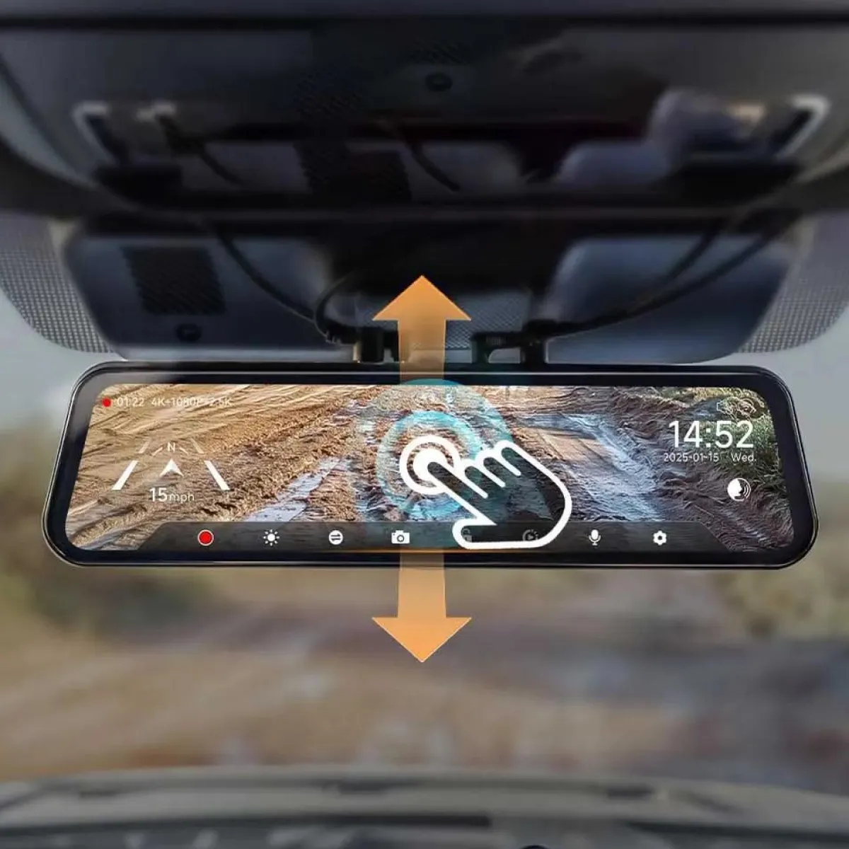 New G900 Tripro bumper 3CH 4K Wifi GPS 256gb Mirror Dashcams