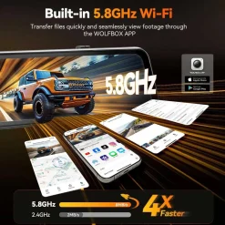Discount G900 Tripro cabin 3CH 4K Wifi GPS 256gb Mirror Dashcams