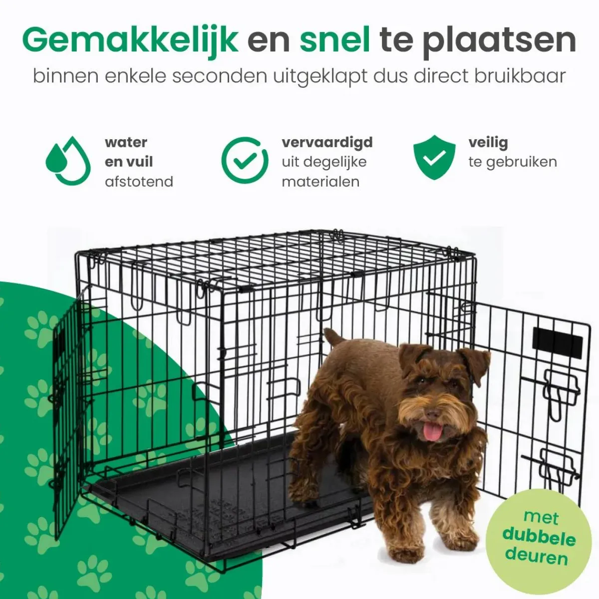 Sale Hondenbench L - Incl. Plaid - 2 Deuren Autobenches & Accessoires