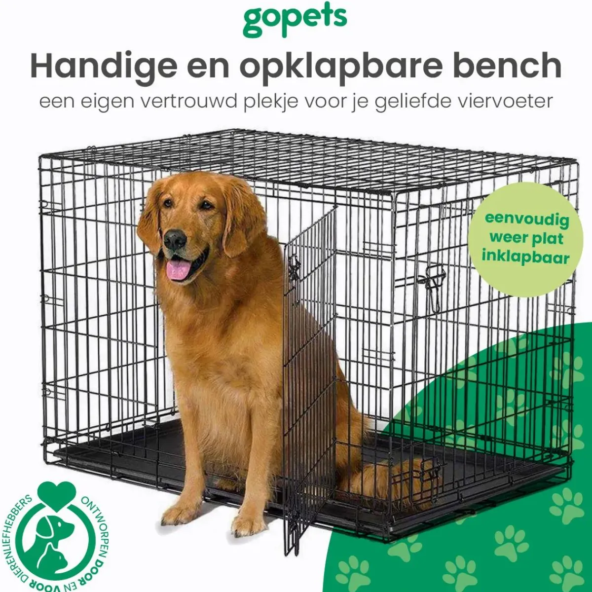 Sale Hondenbench L - Incl. Plaid - 2 Deuren Autobenches & Accessoires