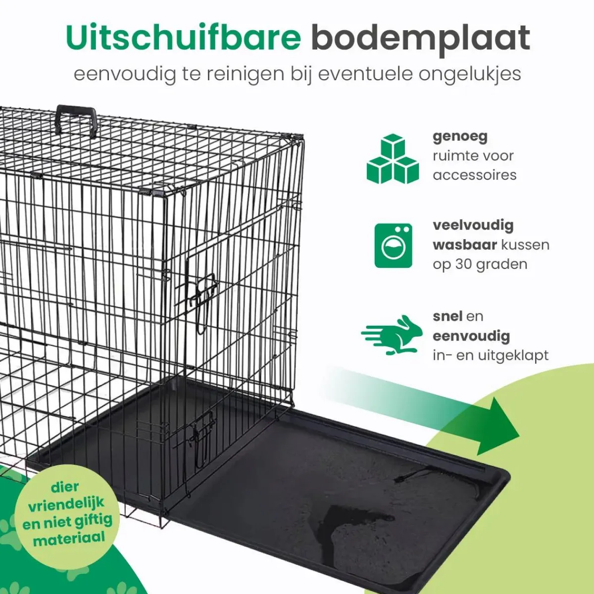 Sale Hondenbench L - Incl. Plaid - 2 Deuren Autobenches & Accessoires
