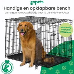 Discount Hondenbench M - Incl. Plaid - 2 Deuren Autobenches & Accessoires