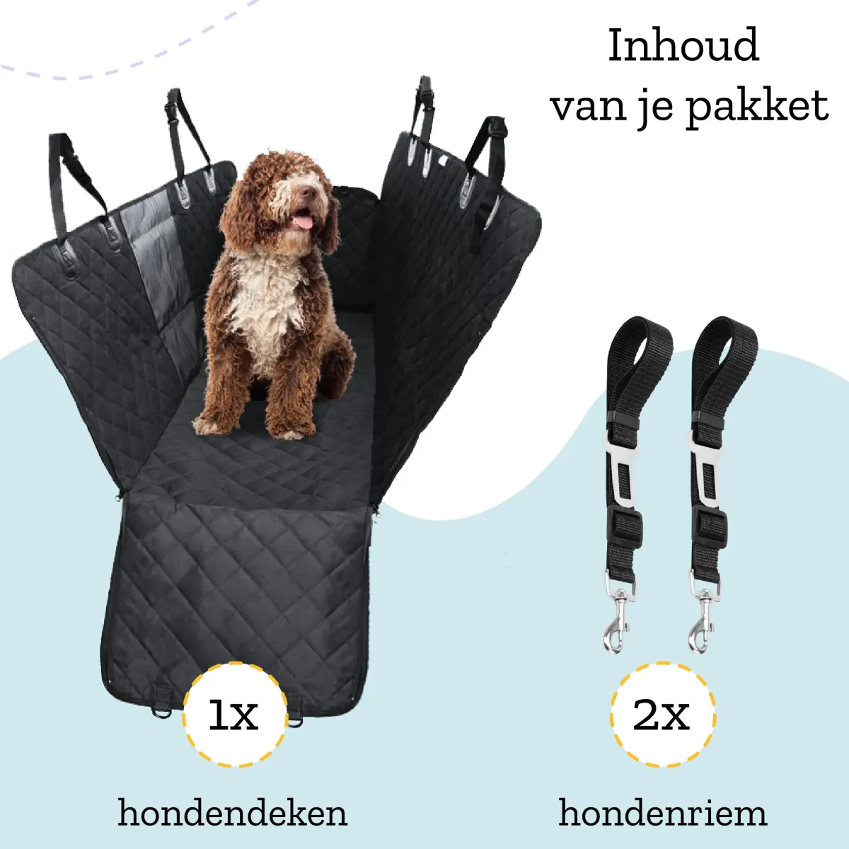 New Hondendeken Auto Waterdicht -Hondenmand Achterbank Autobenches & Accessoires